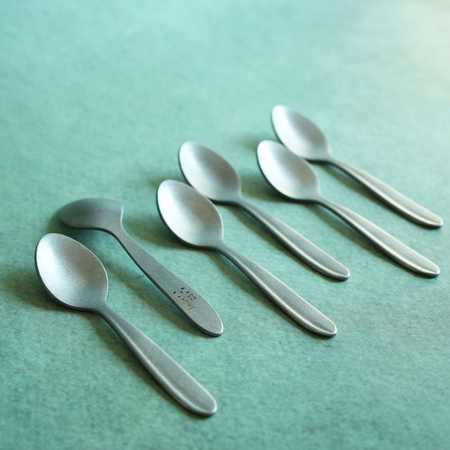 Textured Stainless Steel Matte Teaspoon Set