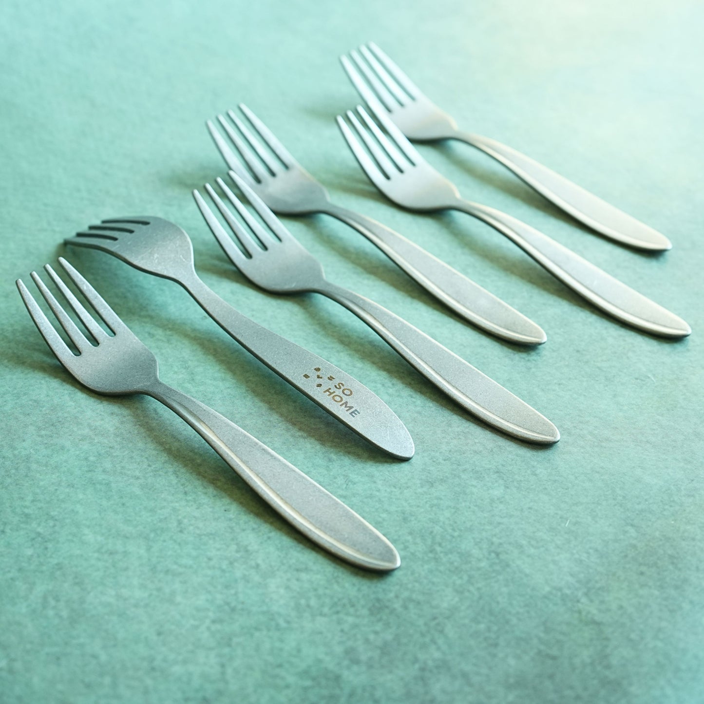 Textured Stainless Steel Matte Dinner Fork Set