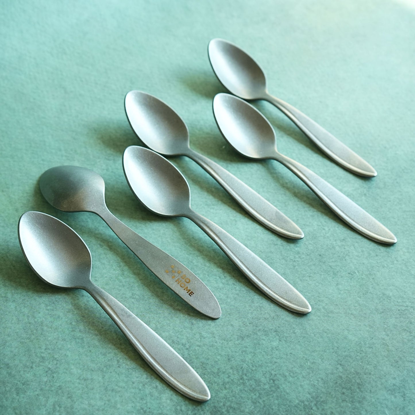 Textured Stainless Steel Matte Dinner Spoon Set