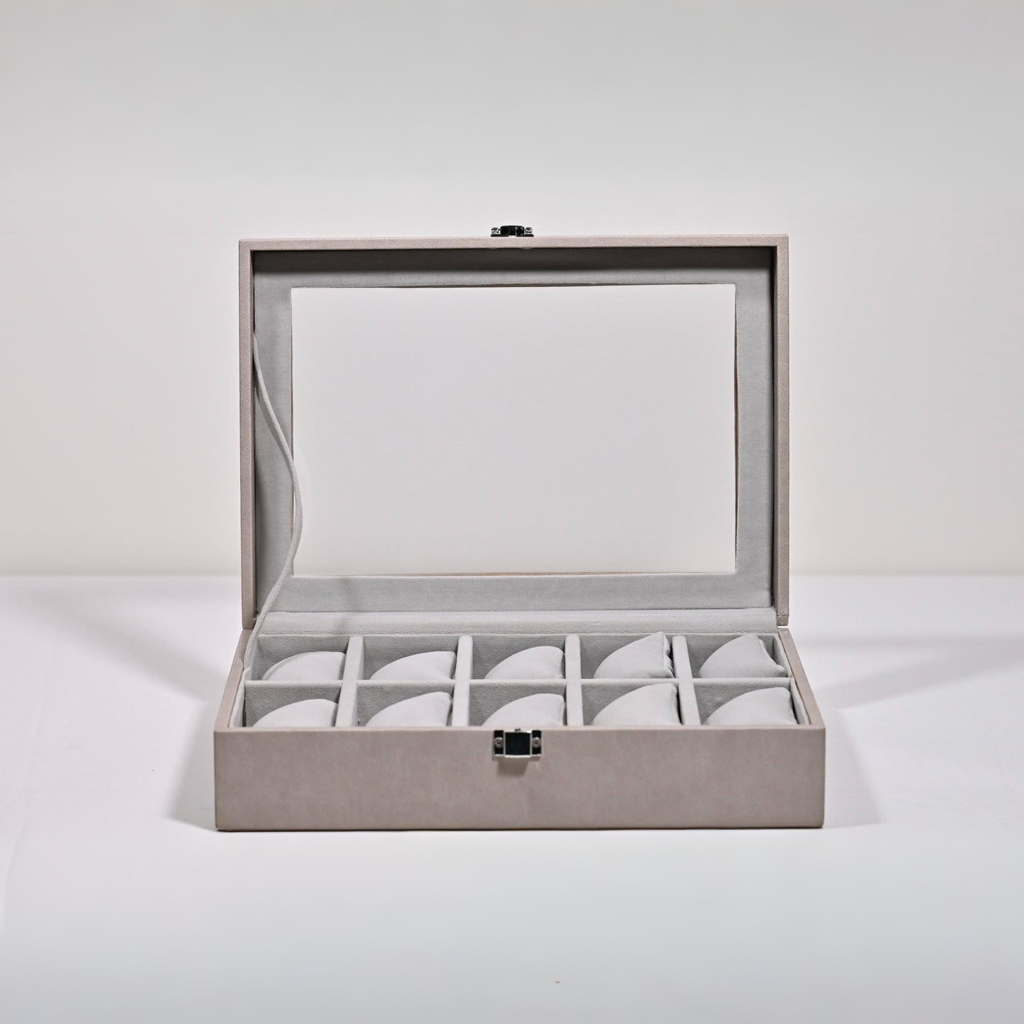 Beige Leather Watch Organiser (Large)