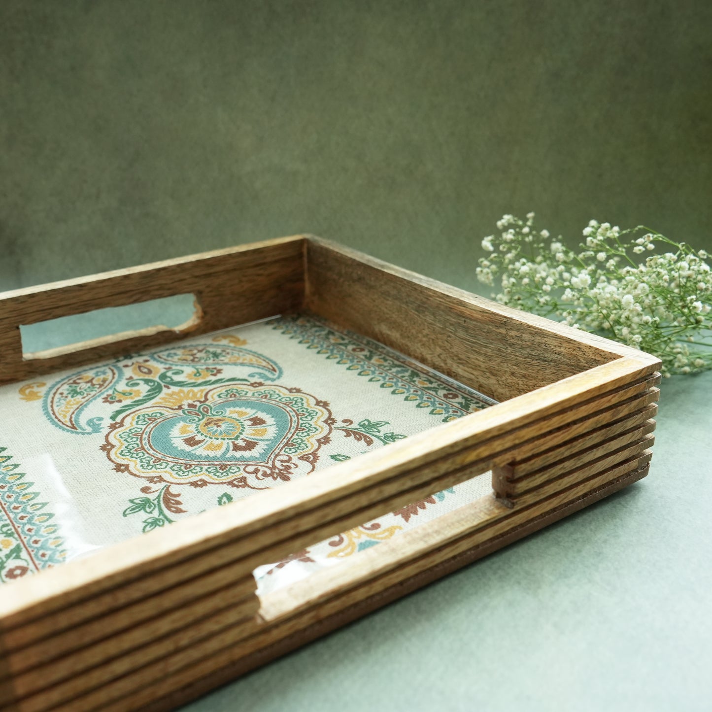 Spring Square Serving Tray