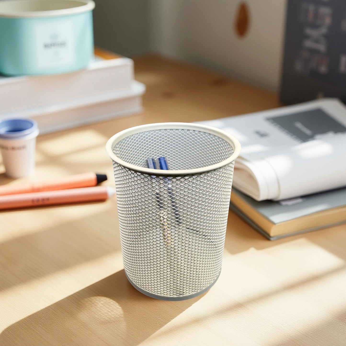 Round Mesh  Stationery Organiser