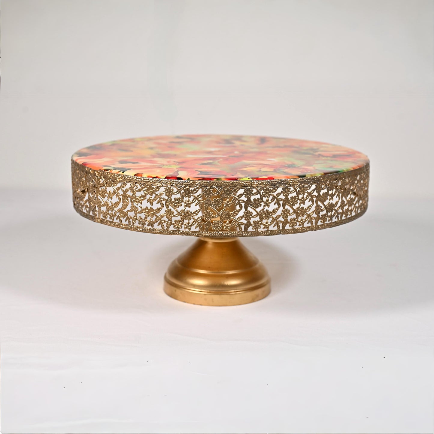 Floral Cake Stand - Marigold