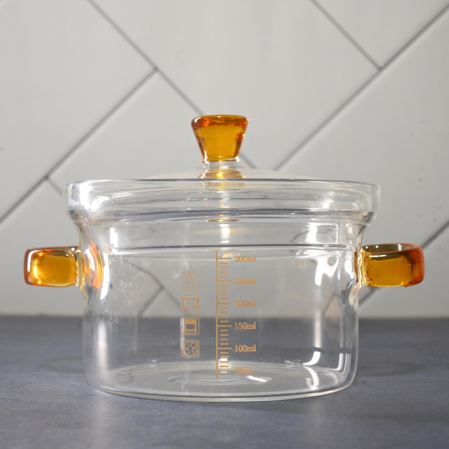 Borosilicate CookNServe Pot- Medium