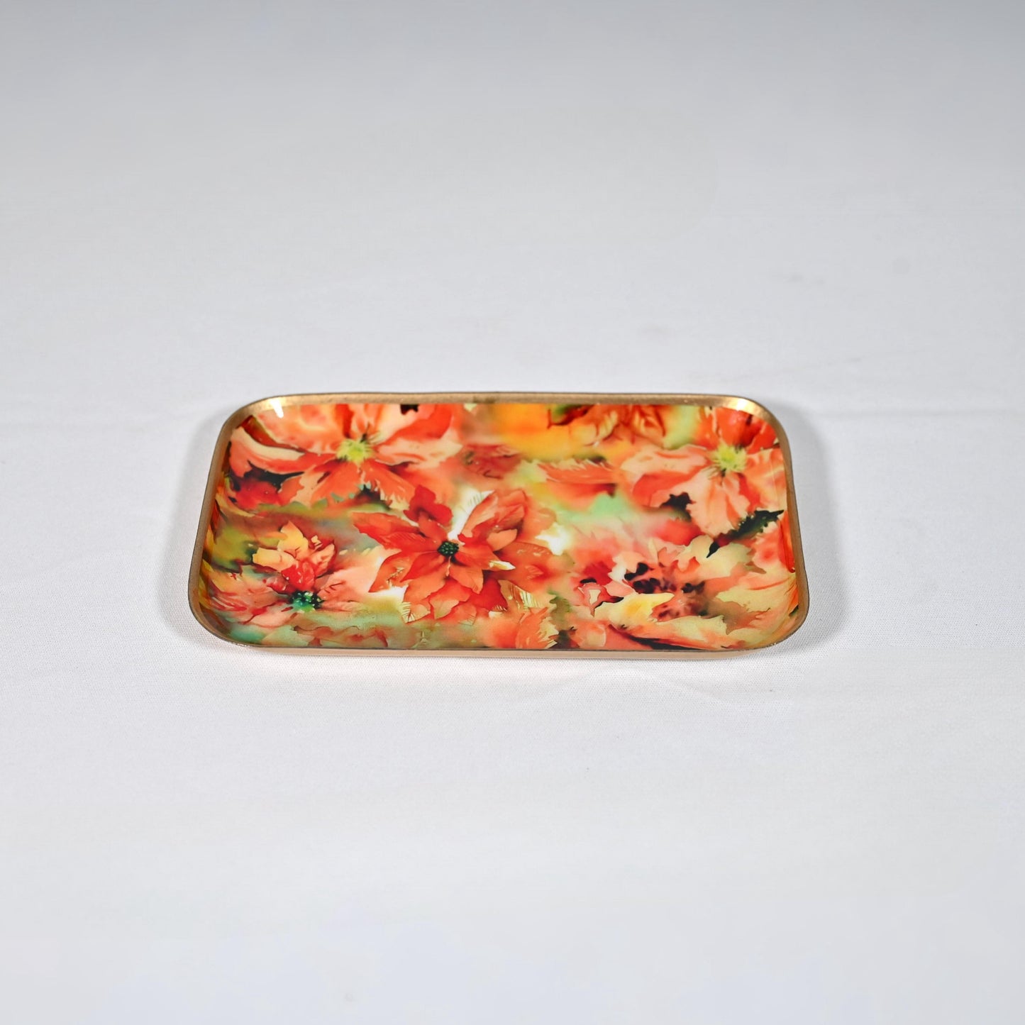 Small Floral Starter Plate - Marigold