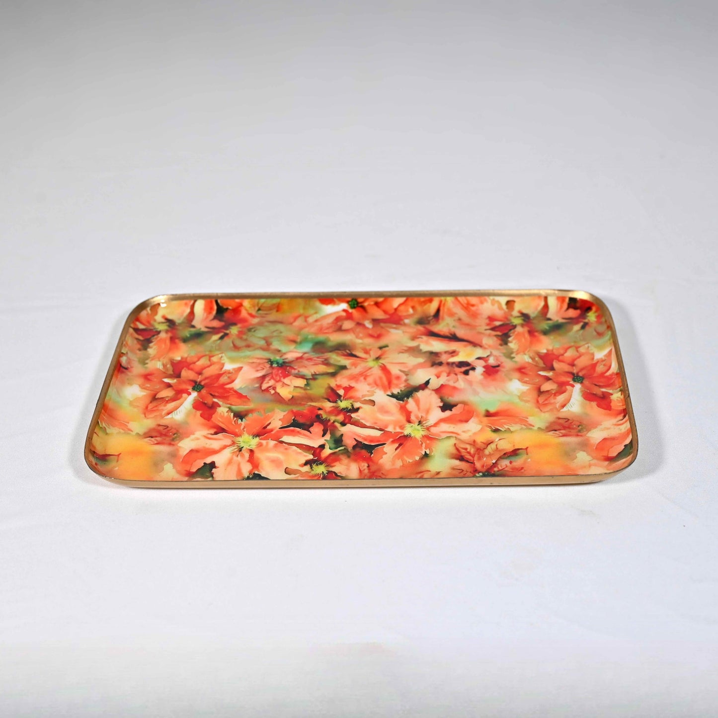 Regular Floral Serving Tray - Marigold