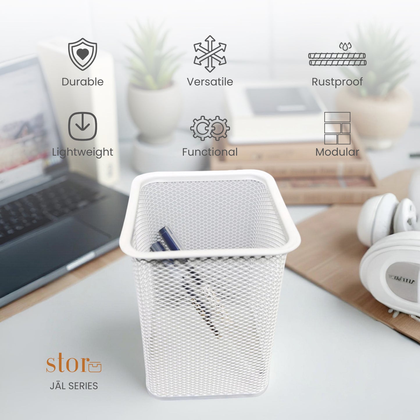 Square Mesh  Stationery Organiser