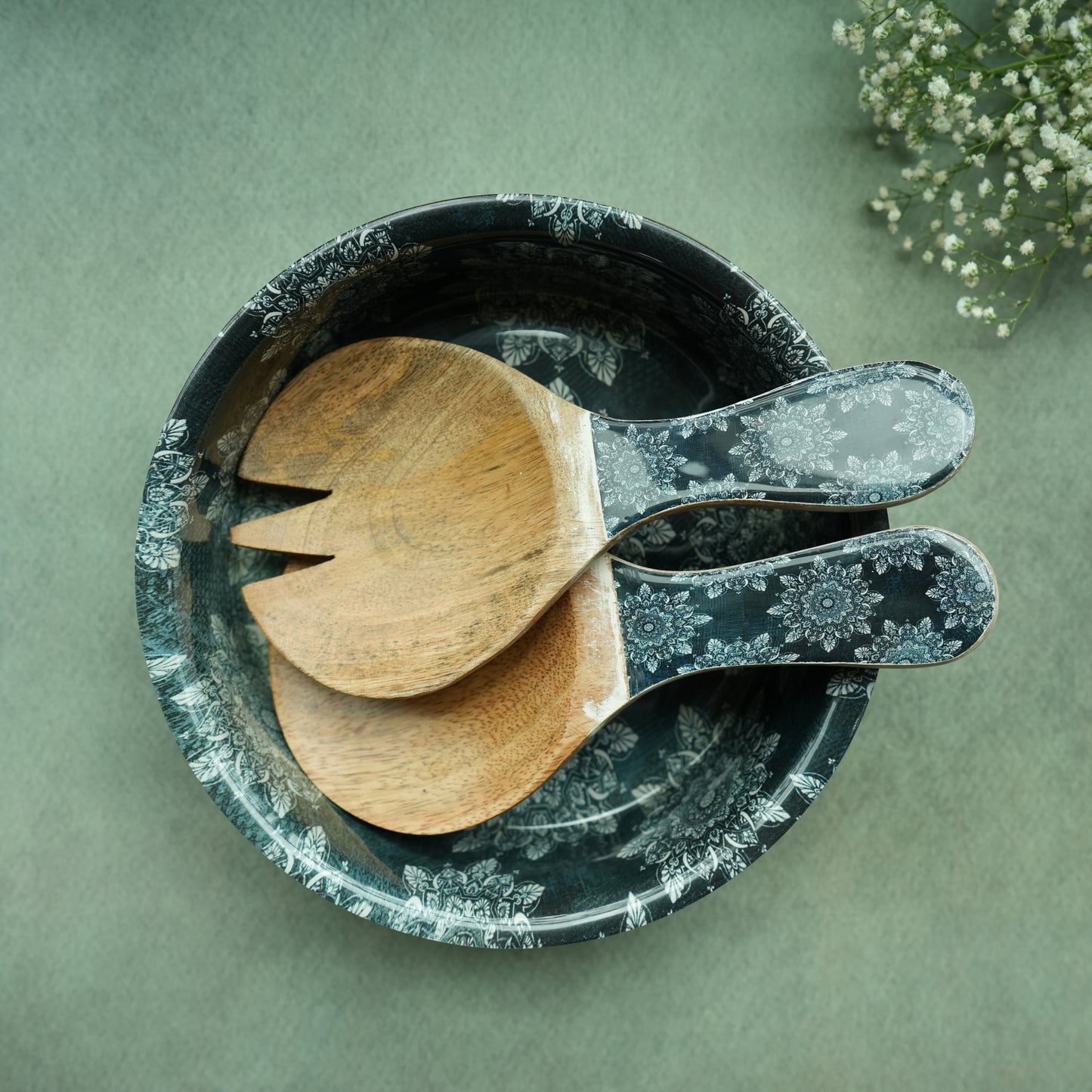 Iris Round Salad Bowl- Big