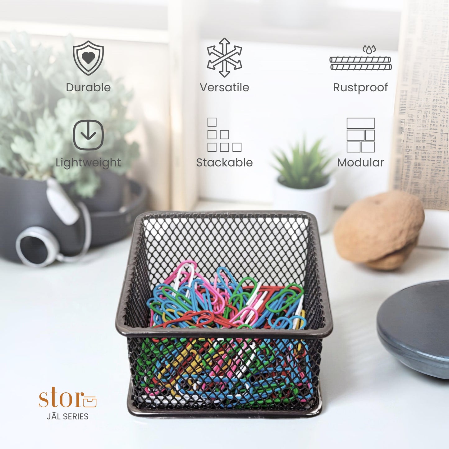 Stackable Mesh Storage Organiser