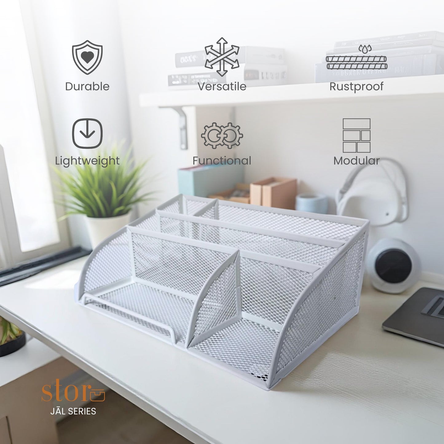 Mesh Stationery Desk Organiser
