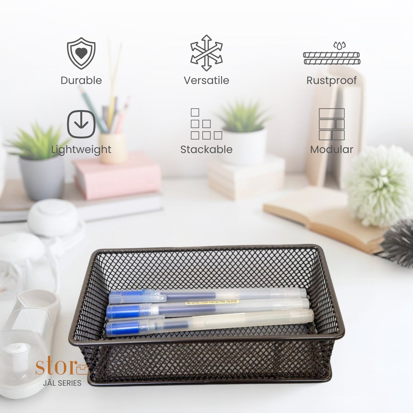 Stackable Mesh Storage Organiser