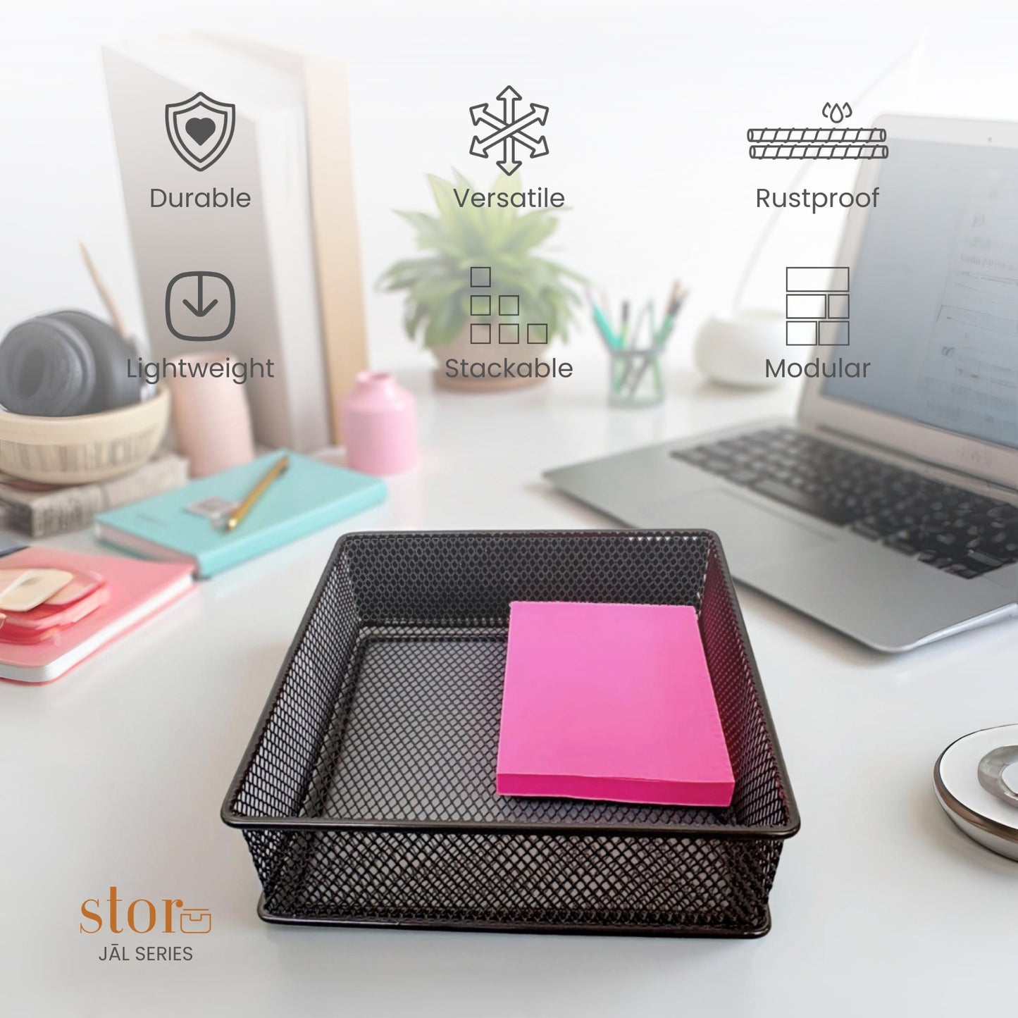 Stackable Mesh Storage Organiser
