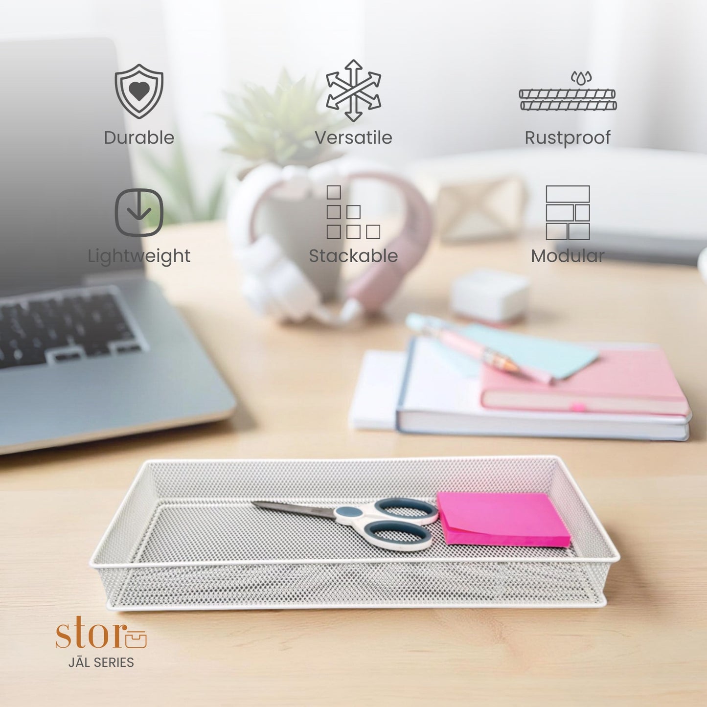 Stackable Mesh Storage Organiser