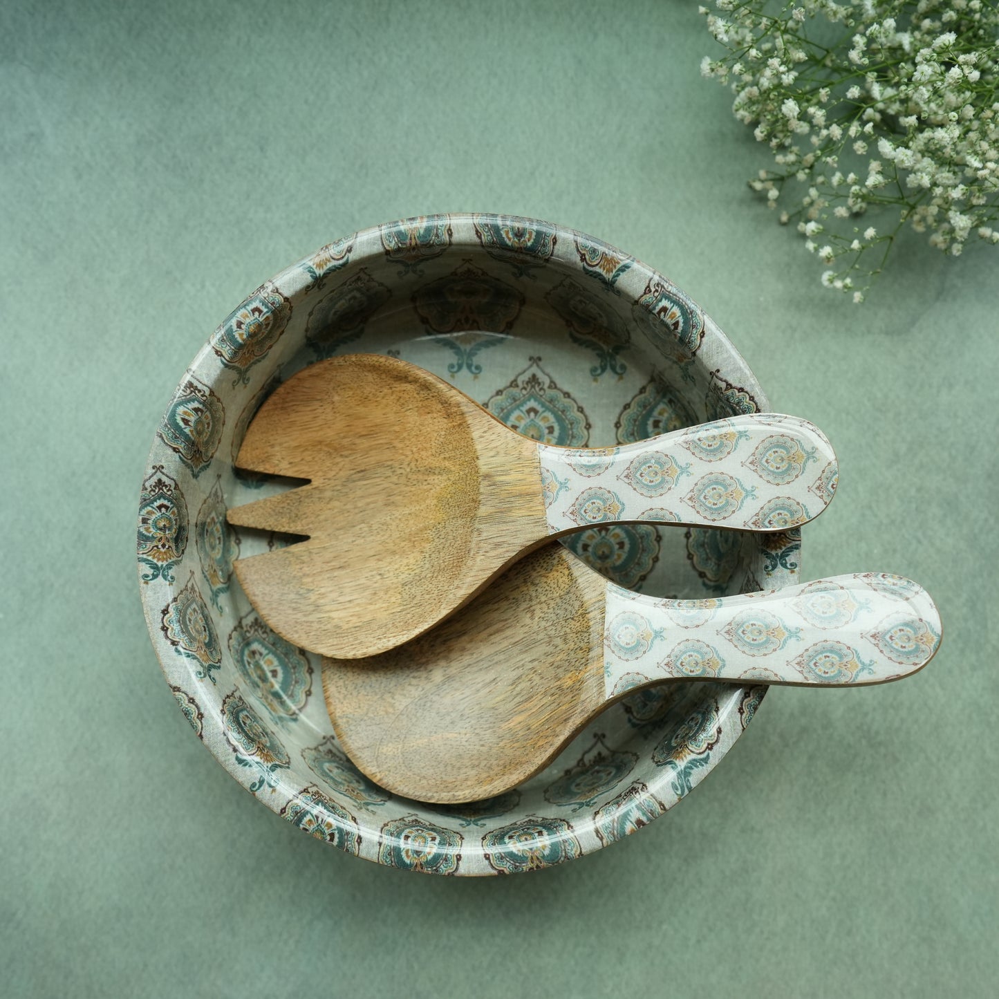Spring Round Salad Bowl- Big