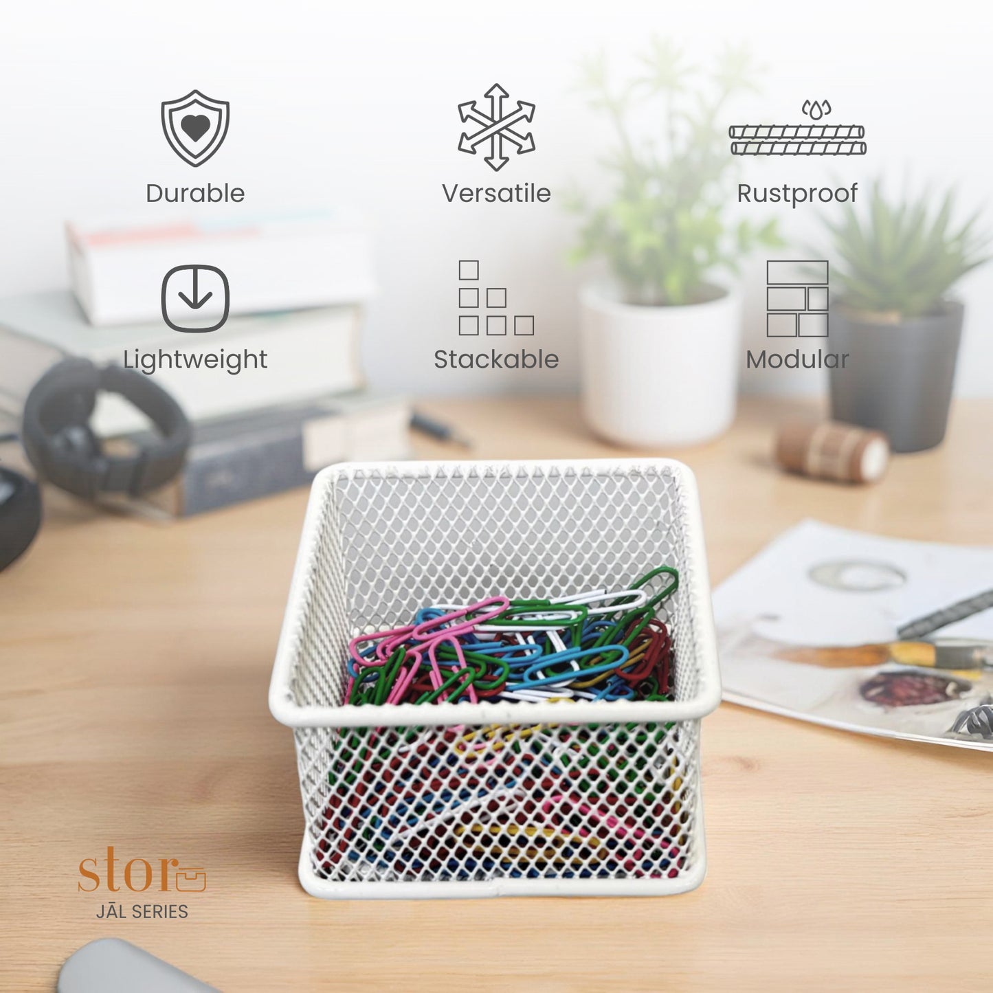 Stackable Mesh Storage Organiser