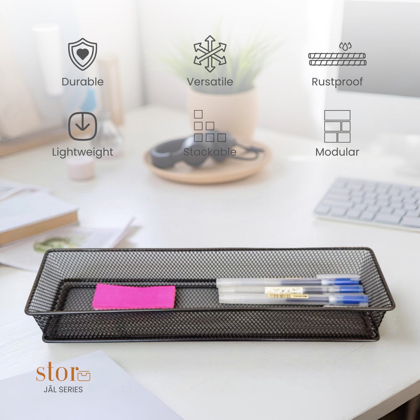 Stackable Mesh Storage Organiser