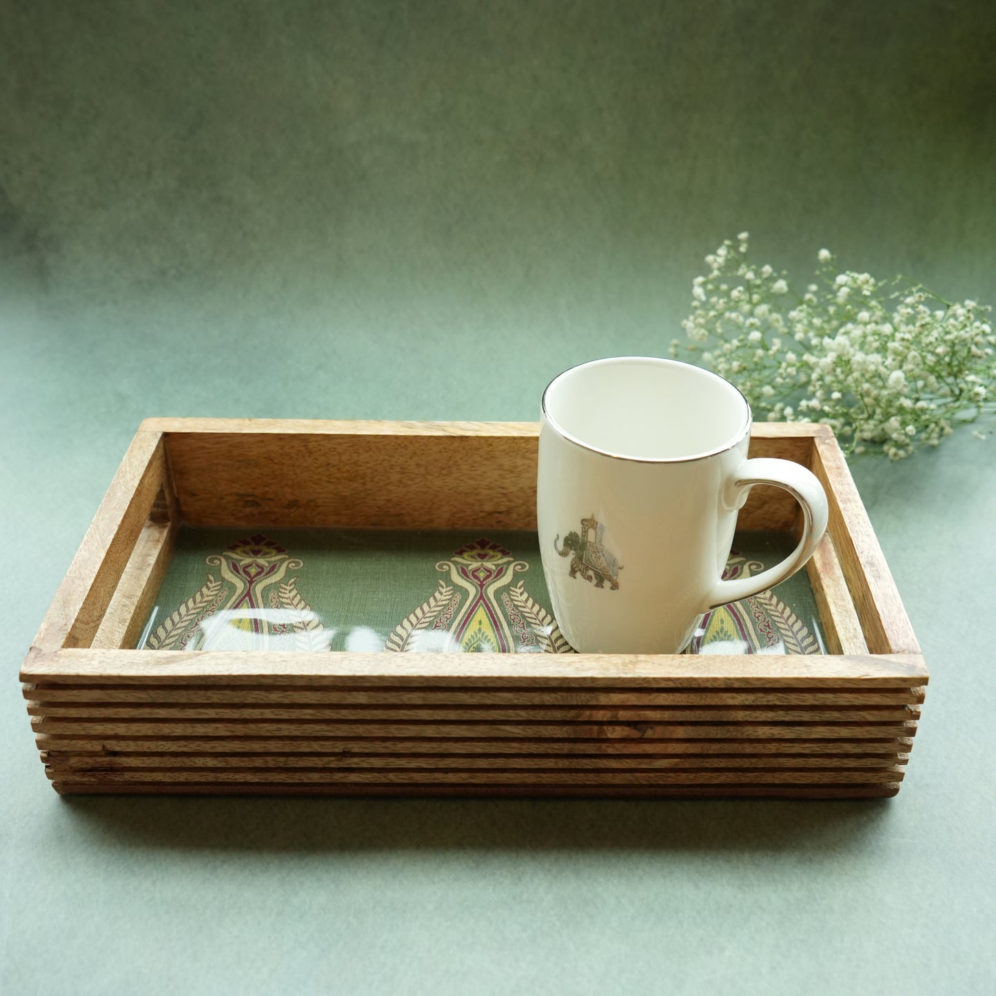 Paisley Oblong Serving Tray