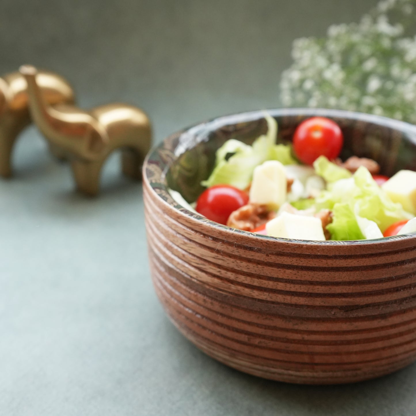 Paisley Round Salad Bowl- Small