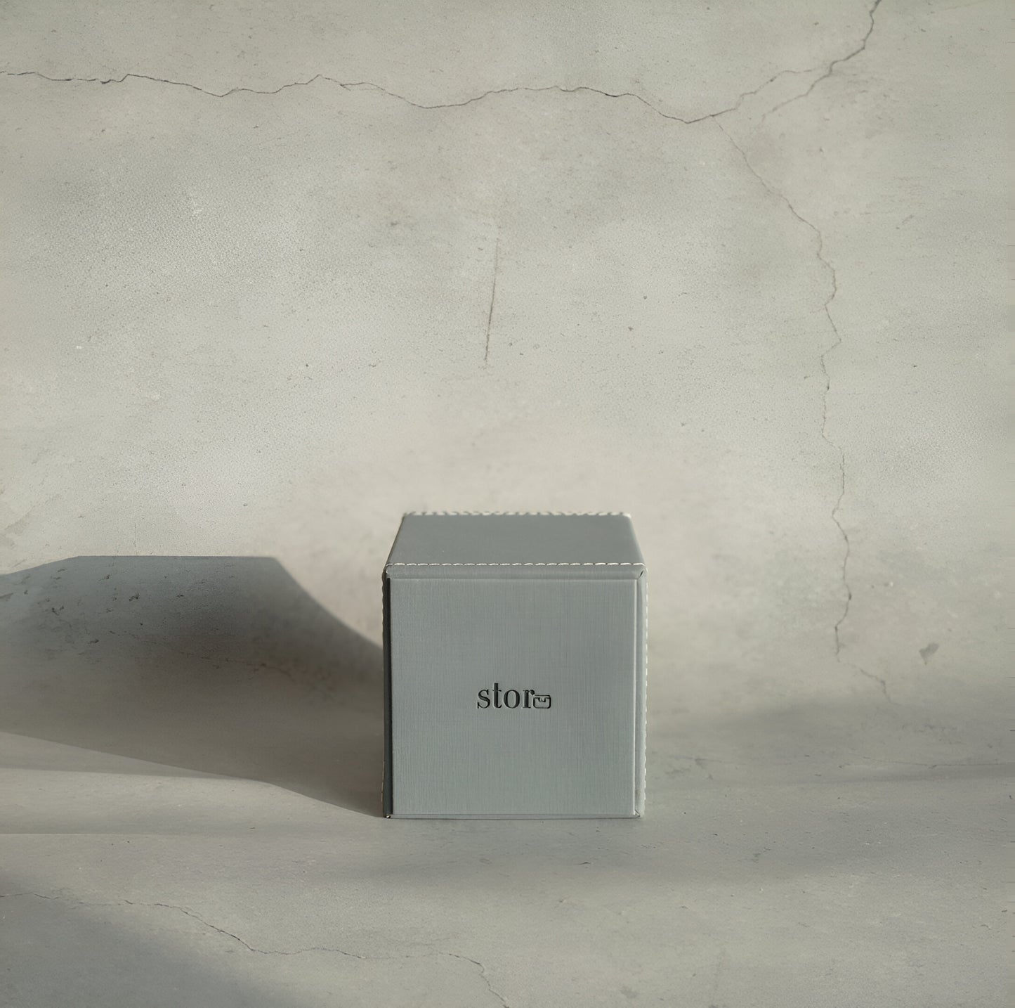 Powder Blue PU Leather Stationery Holder