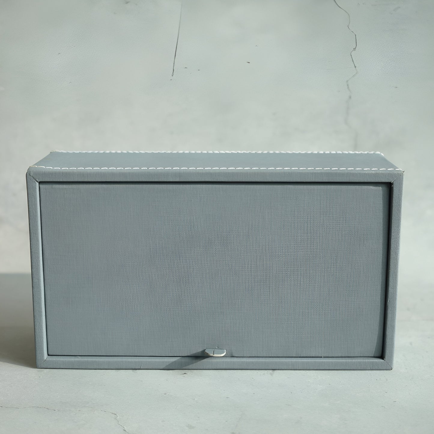 Powder Blue PU Leather Tissue Box - Rectangle