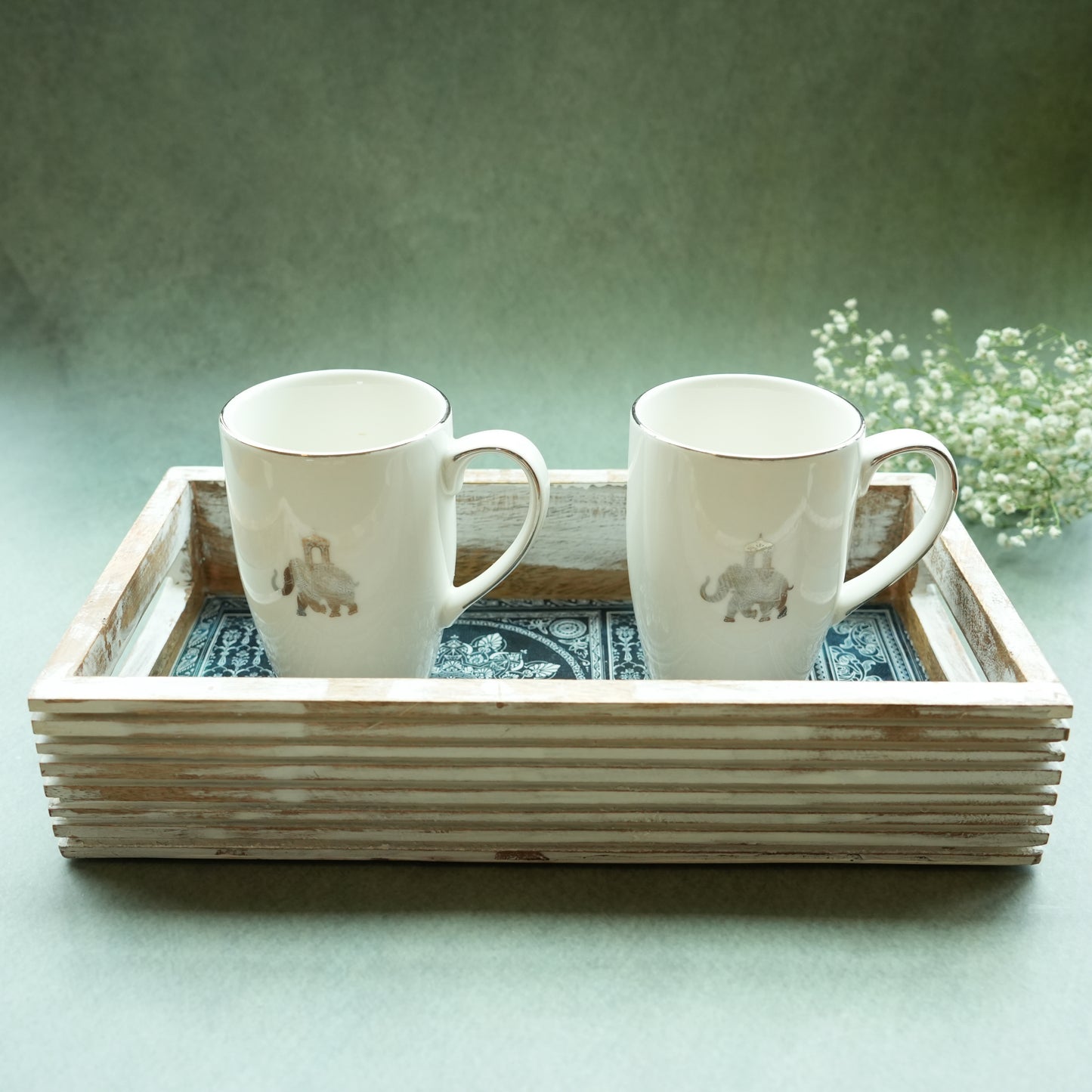 Iris Oblong Serving Tray