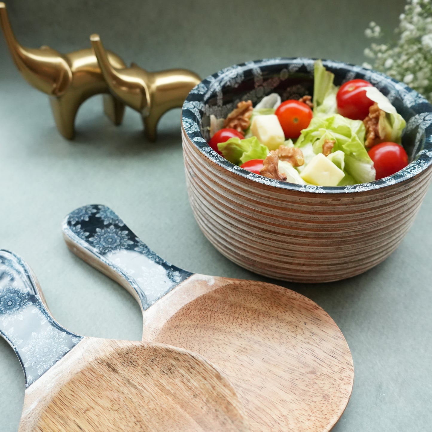 Iris Round Salad Bowl- Small