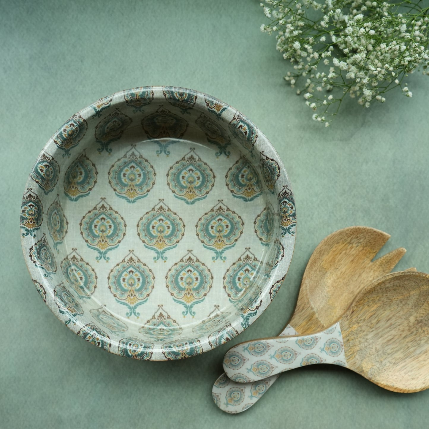 Spring Round Salad Bowl- Big