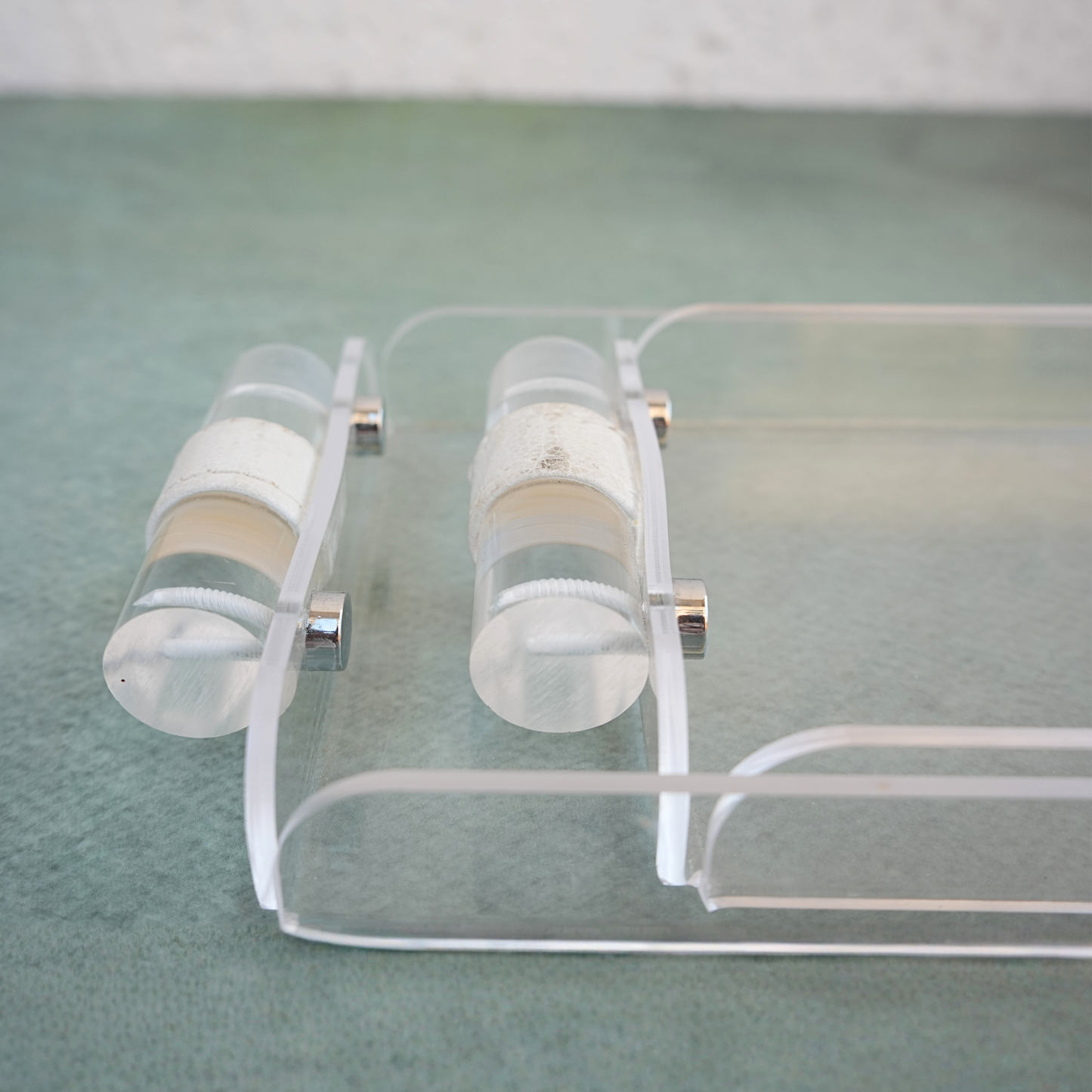 Clear Acrylic Oblong Set of 2 Serving Tray