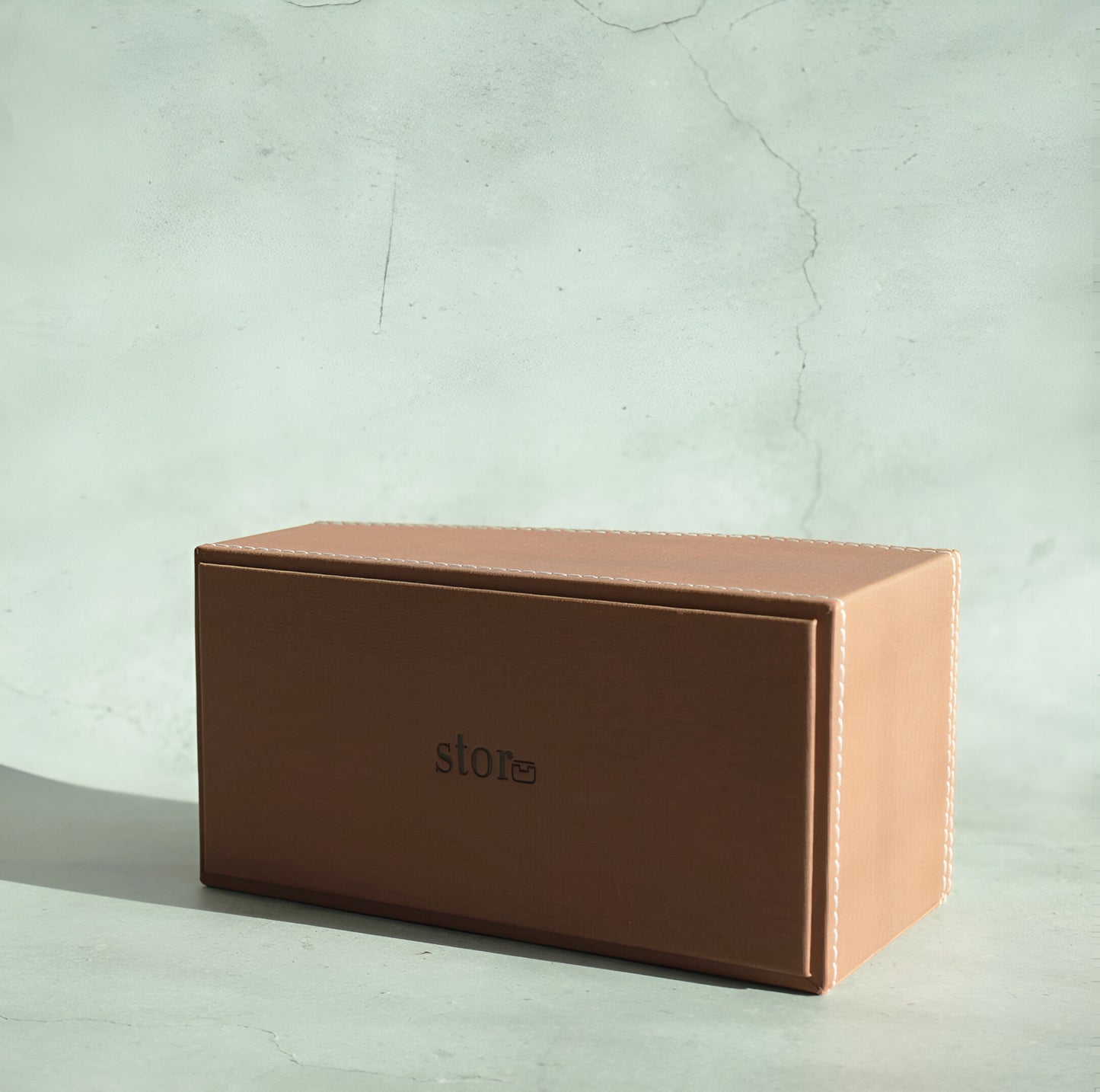 Umber Brown PU Leather Remote Control Organiser