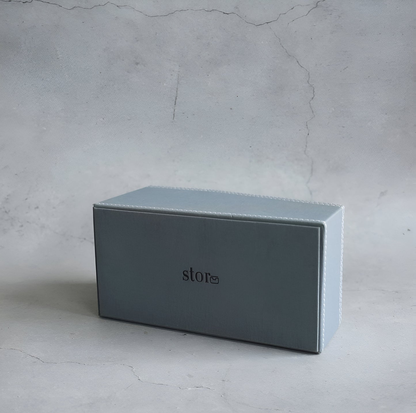 Powder Blue PU Leather Remote Control Organiser