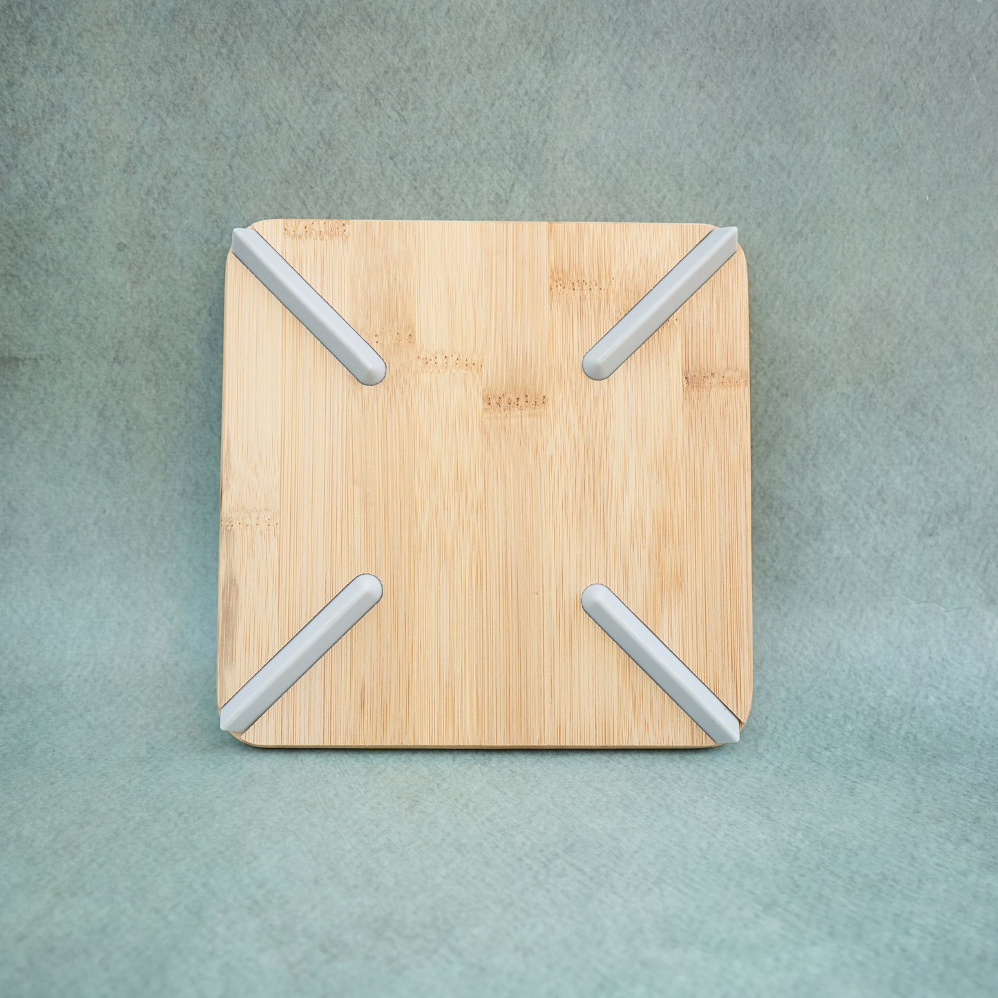 ⁠2-IN-1 Sqaure Wooden Trivet + Mini Chopping Board