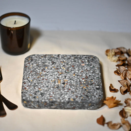 Grey Terrazzo Square Trivet