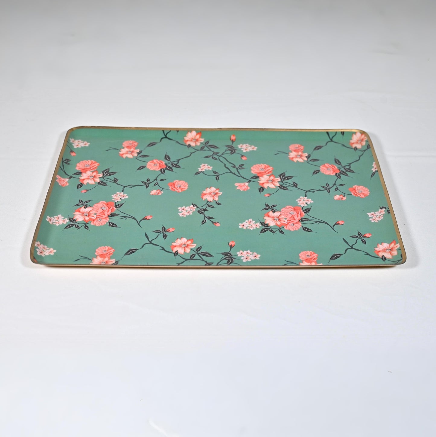 Large Floral Serving Tray - Begonia